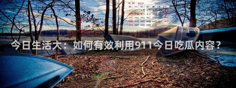 51吃瓜全网更新最快：今日生活大：如何有效利用911今日吃瓜内容？